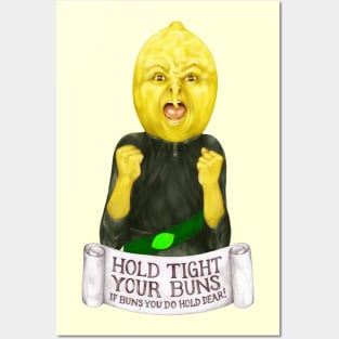 Lemon grab quote "hold tight your bunns ..." (Adventure Time fan art) Posters and Art